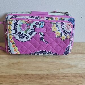 Vera Bradley Purple Floral Quilted Wallet